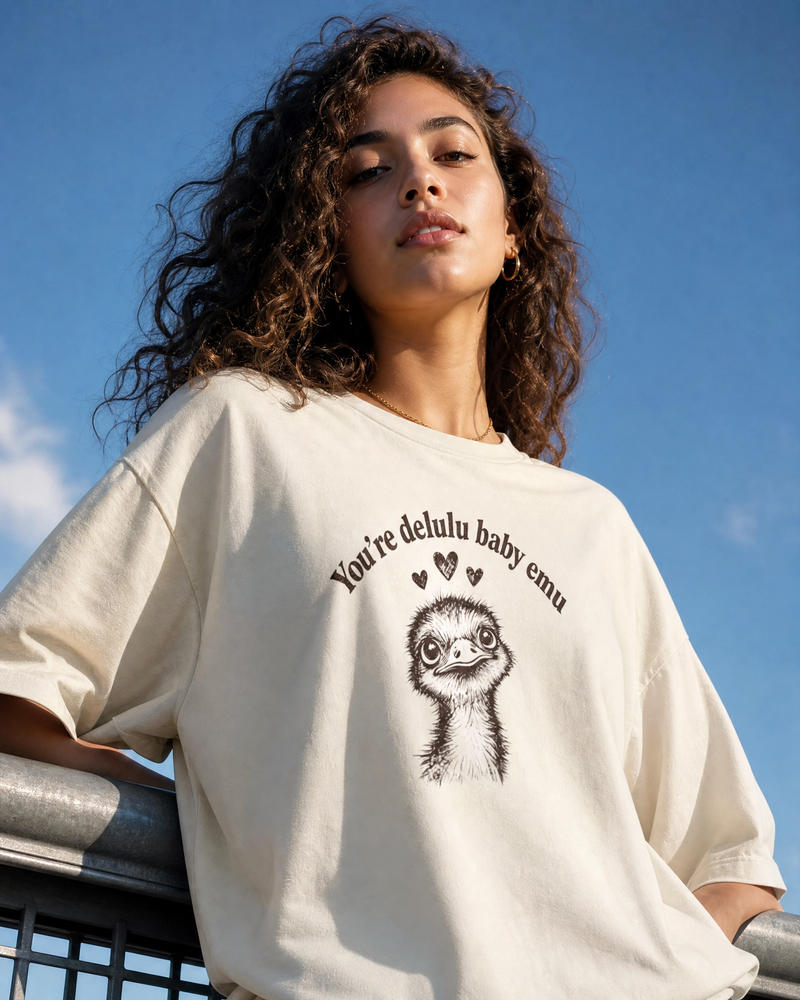 Delulu Baby Emu Tee