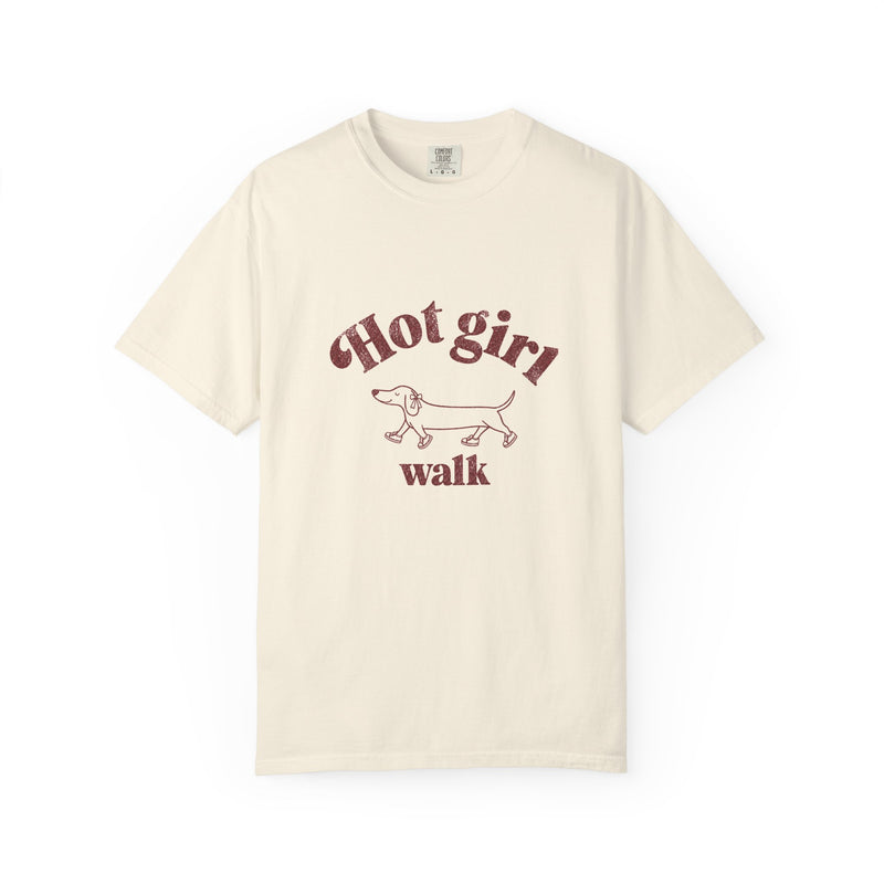 Hot Girl Walk Dachshund Tee